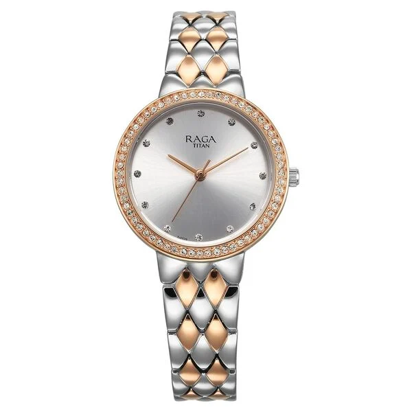 Raga Showstopper Analog — Silver Dial Two-Tone