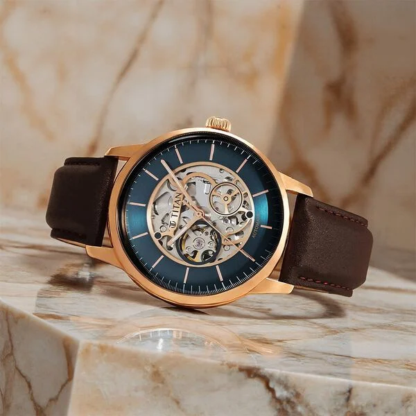Mechanical Skeletal Automatic — Blue Dial